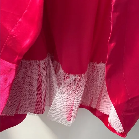 Teeze Me Bright Pink Satin Dress - Picture 11 of 11